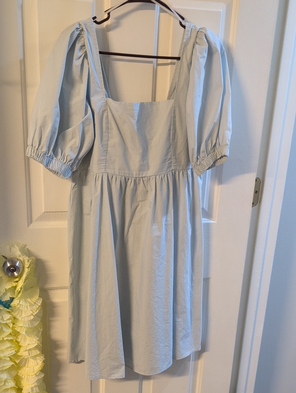 NWT Blue Puff Sleeve Dress